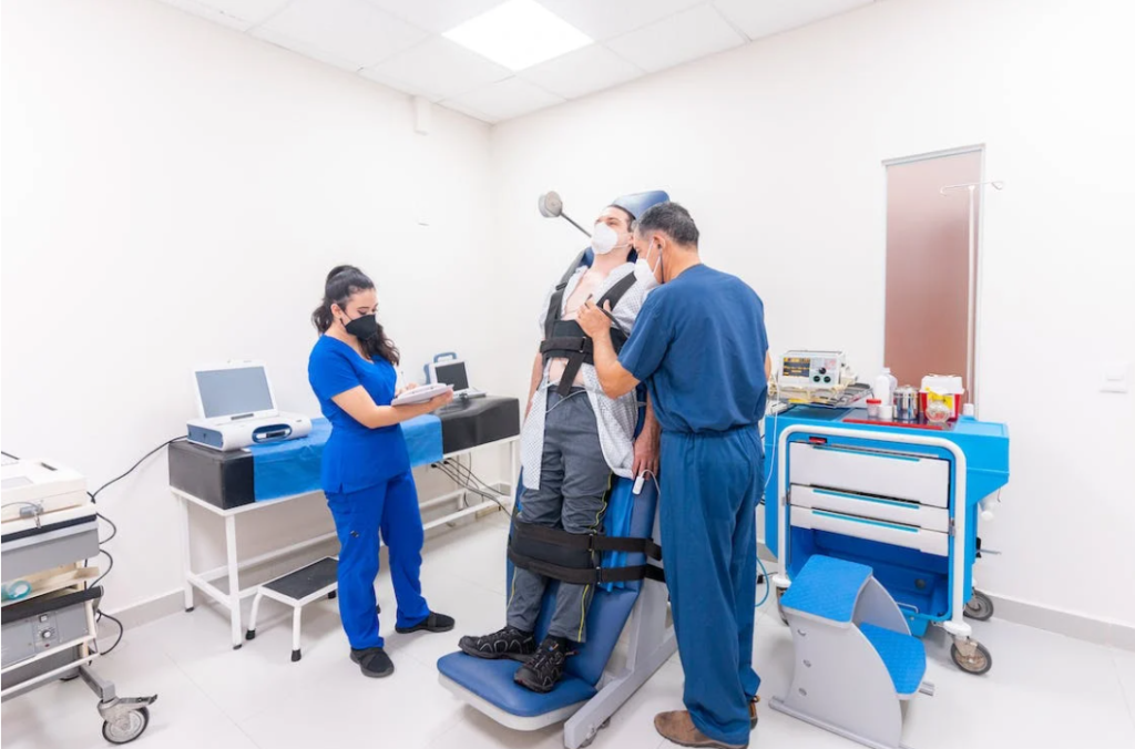 A Doctor Checking a Patient